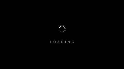white circle loading animation on black, Spinning waiting icon on transparent background. Loading circle animation. Seamless Loop and animated circle loading video. 4K Alpha Channel - Powered by Adobe