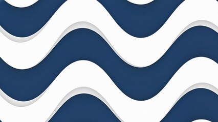 Minimal Abstract Blue and White Layered Wave Background