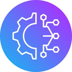 Digital transformation icon for digital finance, business, website, application, printing, document, poster design, etc