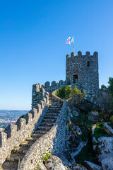 Historic 8th century Castle of the Moors in Sintra, Portugal