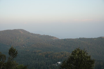 A scenic viewpoint in Yercaud, Tamil Nadu. Panoramic views of the mountains.