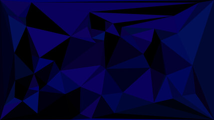 Dark Blue Low Poly Abstract Polygon Background © Zahangir