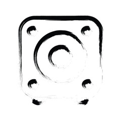 Multimedia speaker icon design template