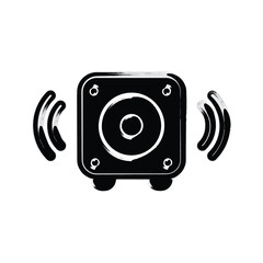 Multimedia speaker icon design template