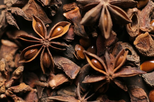 Anis close up studio shot over