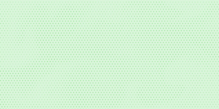 Basic halftone dot effect in green white.
