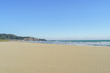 日本の風景【千葉県】御宿海岸・中央海岸付近から岩和田海岸方面を望む