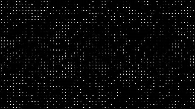 Abstract black and white gradient halftone dotted background, A monochrome image showing a cluster of blurred white dots,
Transition mask in halftone style, dots, squares. monochrome dots