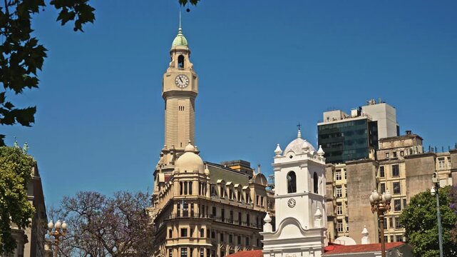 Historic Towers and Architecture in Buenos Aires