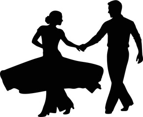 silhouette of a couple
