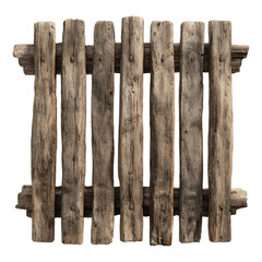 Rustic wooden fence panels, weathered planks, rough-hewn texture, natural wood grain