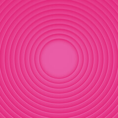 Abstract circles layers on pink background
