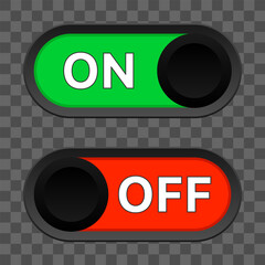Black on off switch