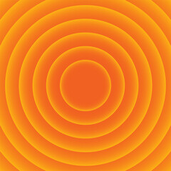 Orange background with outer gradient circles