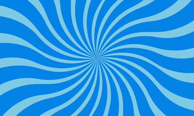 Blue background with rounded light rays