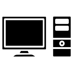 vector computer monitor