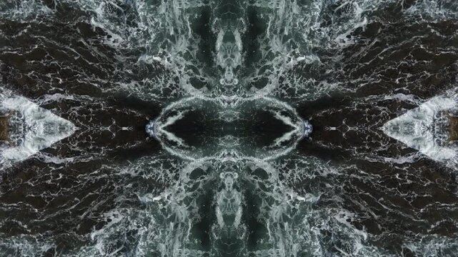 Conceptuel and enigmatic vision os waves