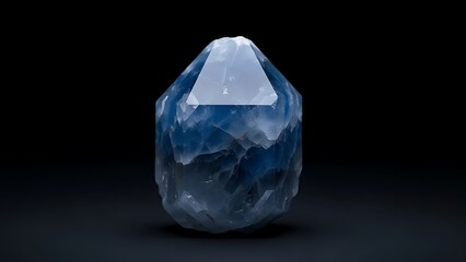 blue mineral crystal