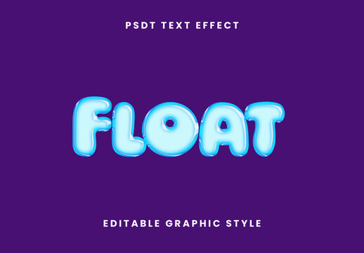 Blue And Purple Soap Bubbles Text Effect Glossy Rounded Font