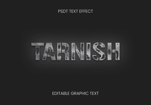 Black And Gray Grunge Surface Scratch Text Effect Rusted Distressed Font