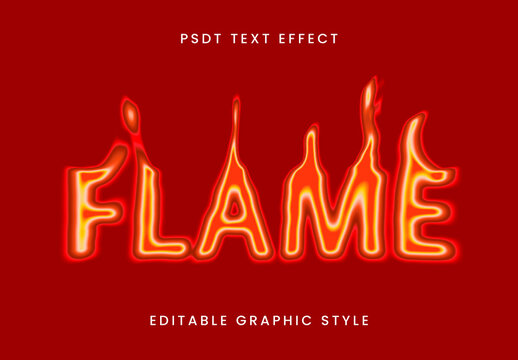 Flame Fire Burning Text Effect Font