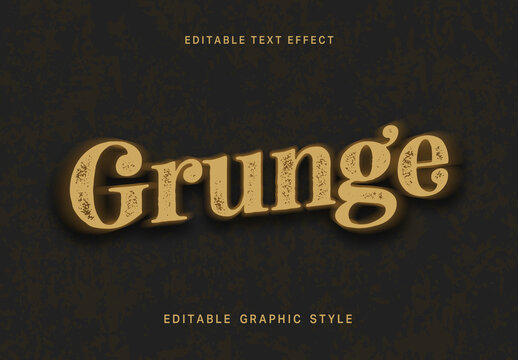 Grunge Distressed Text Effect