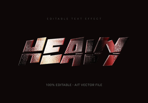 Grunge Metal Sliced Text Effect