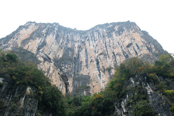 Naklejka premium The Scenic Beauty of the Three Gorges of the Yangtze River and the Small Three Gorges of the Daning River in China