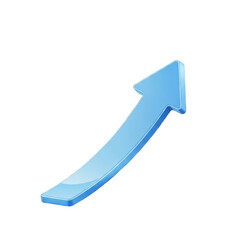 Blue upward arrow icon