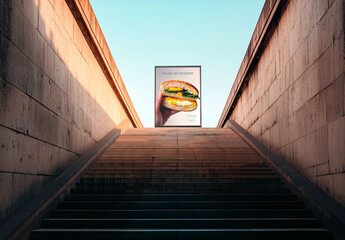 Stairway Billboard Poster Template