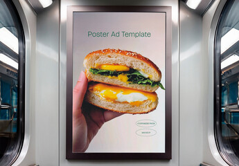 Metro Poster Frame Mockup