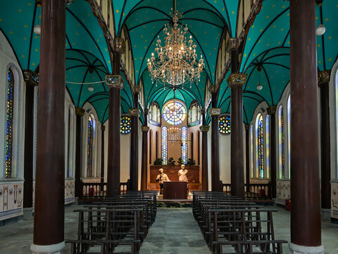 The church next to the Zunyi Conference Memorial Hall in Guizhou, China