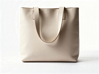 Minimalist Studio Photography of a Light Beige Bag for a Modern Lifestyle Concept in Social Media Storytelling