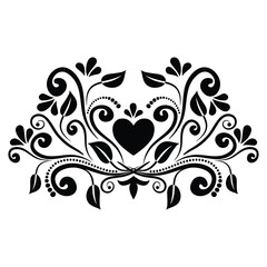 flower sticker botanical design in transparent background 16.eps