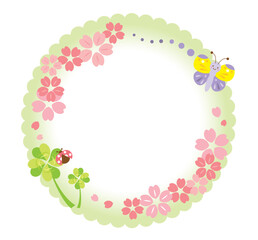 かわいい春のフレーム