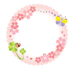 かわいい春のフレーム