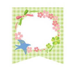 かわいい春のフレーム