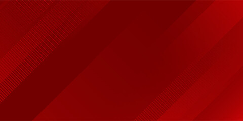 Obraz premium Abstract red diagonal layered background with modern geometric shapes and subtle halftone texture. Dynamic dark red gradient backdrop for business presentations, banners, branding, marketing materials
