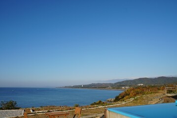 view of Pacific Ocean from Aki City, Kochi - Japan