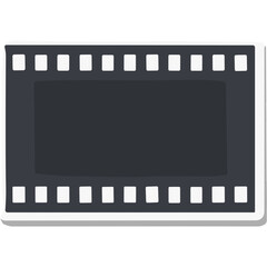 Fototapeta premium Blank Film Strip Template Icon