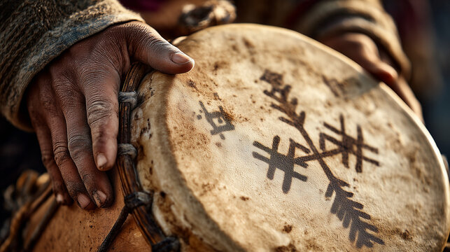 Celebrating Yennayer Amazigh New Year in Algeria with traditional drums and cultural festivities