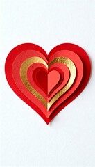 Minimalist Craft Concept Featuring Beautifully Cut Heart Shapes for Seasonal Decoration and Blog Inspiration