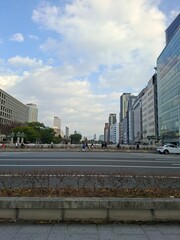 city building street road architecture downtown urban skyscraper