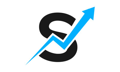 Modern Letter S Finance Logo
