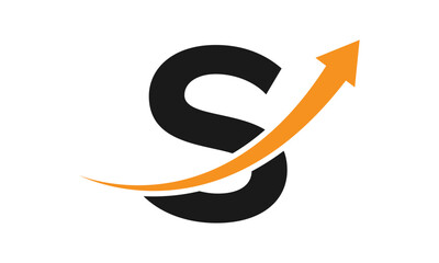 Modern Letter S Finance Logo
