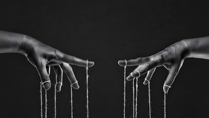 3D illustration of a black muscular male body and hand anatomy showcasing a fitness athlete figure in an artistic x-ray style