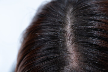 髪　女性　クローズアップ