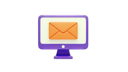 Email on Computer Screen - Digital Communication Concept