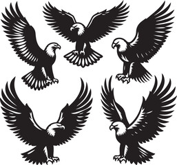 Birds icon silhouette vector with white background