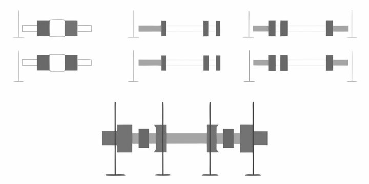 Box plots illustrating data distribution and statistical range variations